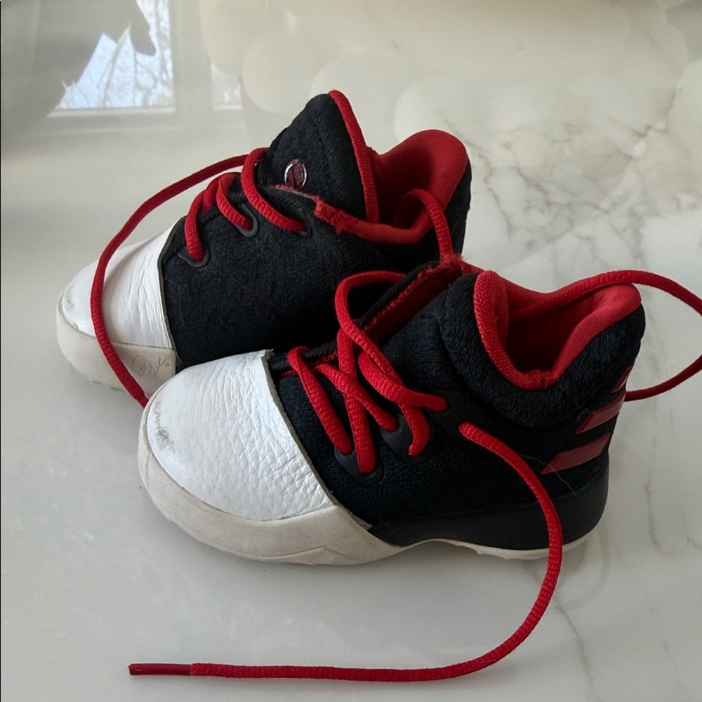 Kids Black and Red Sneakers